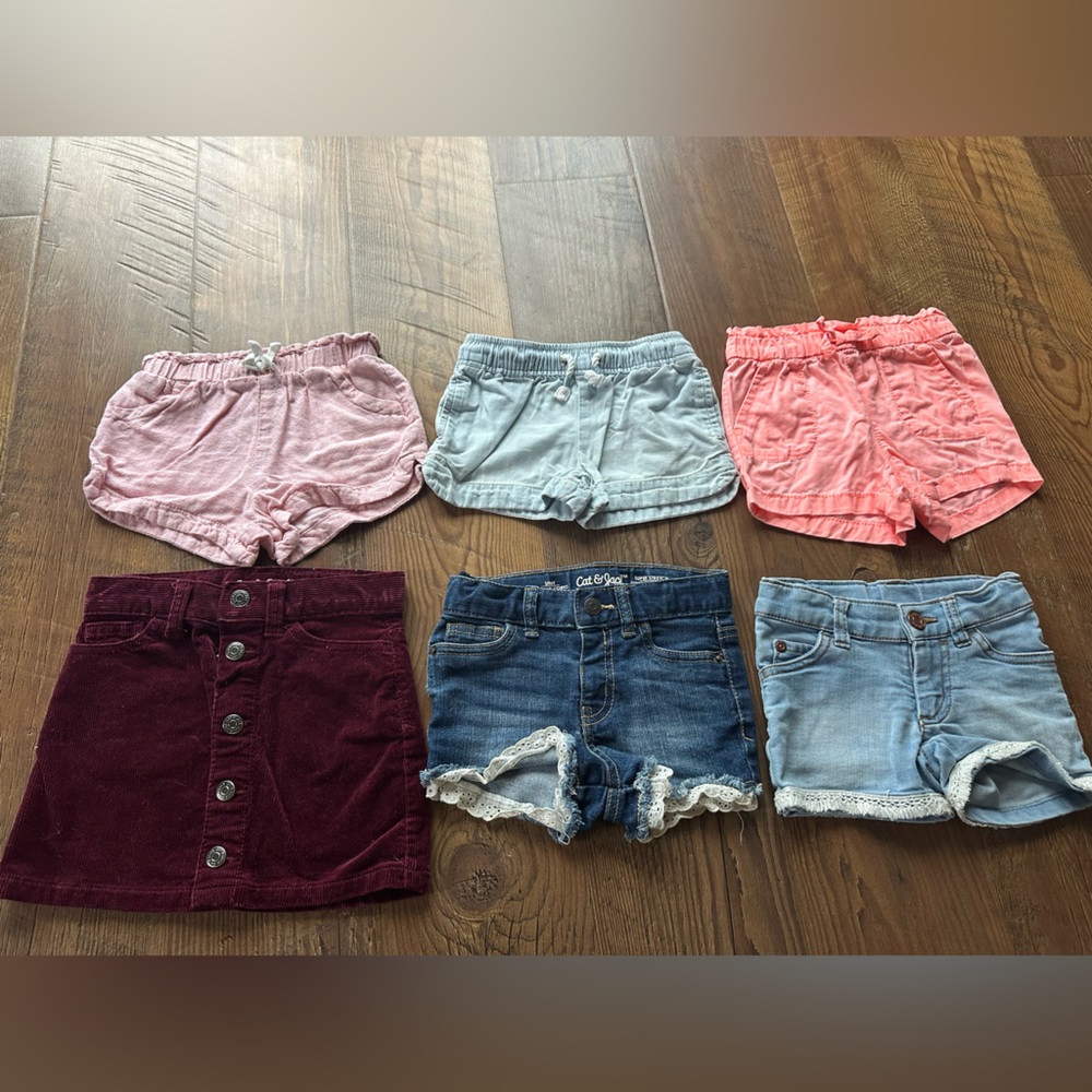 Toddler Girl Jean Shorts Set